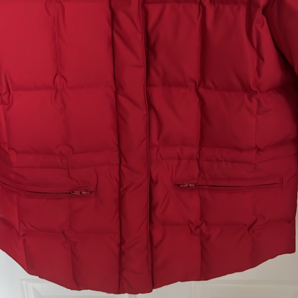 Tommy Hilfiger Down Short  Red Puffer Jacket - Picture 5 of 8